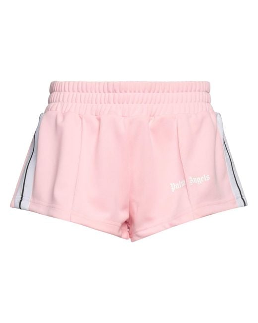 Palm Angels Pink Shorts & Bermuda Shorts Polyester