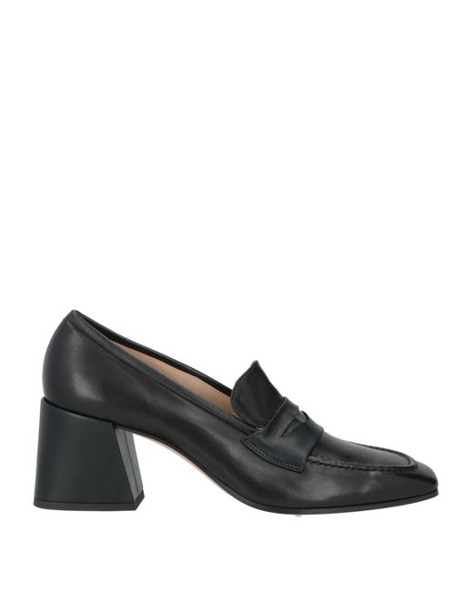 Pomme D'or Black Loafers Leather