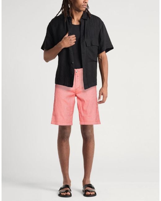 Jacob Cohen Pink Denim Shorts for men