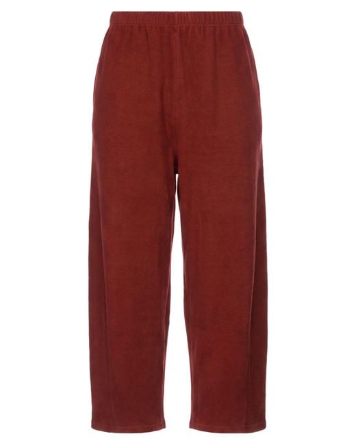 NEIRAMI Red Pants Acrylic, Cotton, Elastane