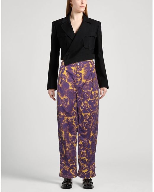 Burberry Red Pants Cotton