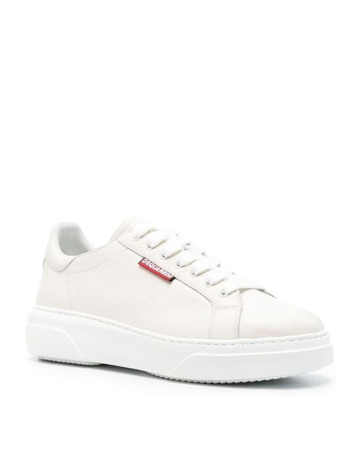 Sneakers con logo di DSquared² in White da Uomo