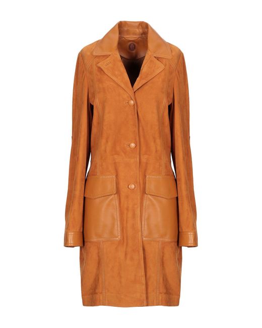 Trussardi Orange Overcoat