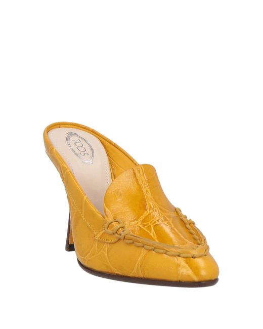 Tod's Natural Mules & Clogs Leather