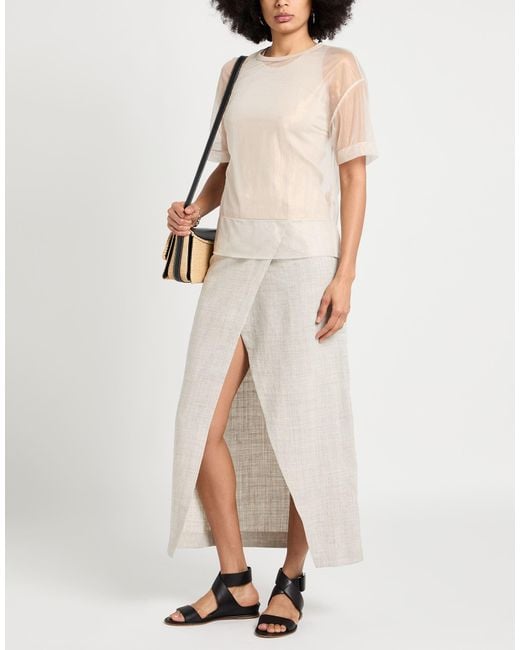 Brunello Cucinelli White Top Polyamide, Cotton, Elastane
