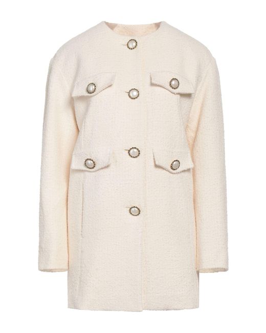Pinko Natural Overcoat & Trench Coat