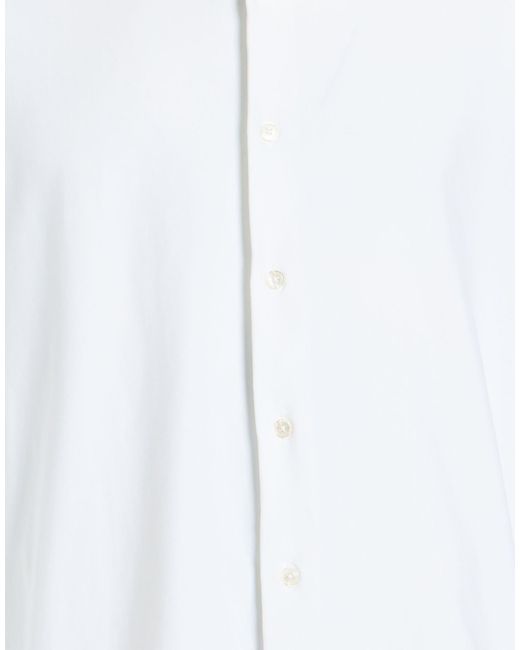 Fedeli White Shirt Cotton, Nylon, Elastane for men