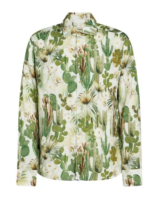 Stenstroms Green Shirt Linen for men