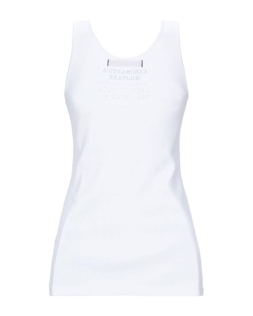 Aeronautica Militare White Tank Top