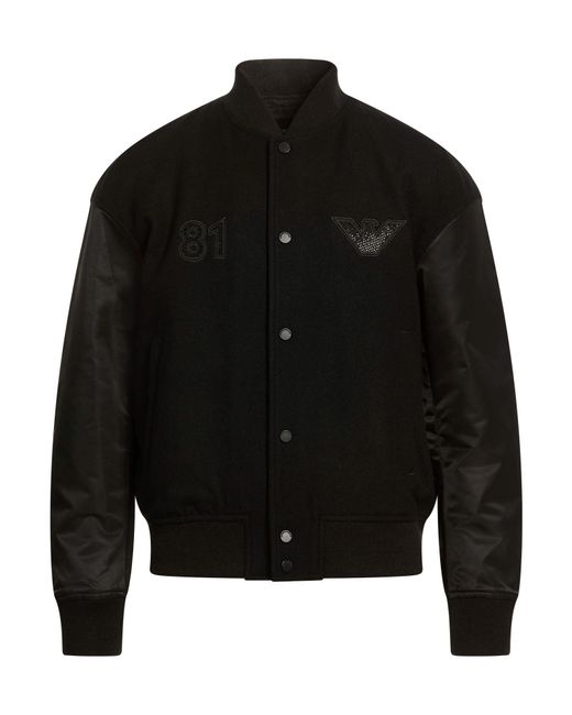 Emporio Armani Black Jackets for men
