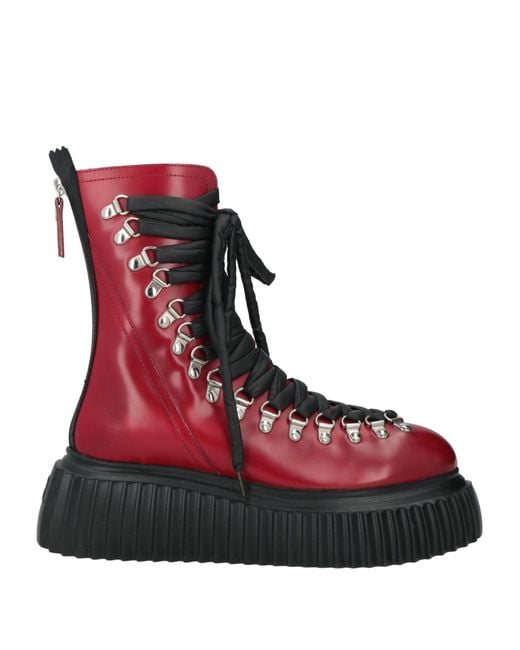 Agl Attilio Giusti Leombruni Red Ankle Boots