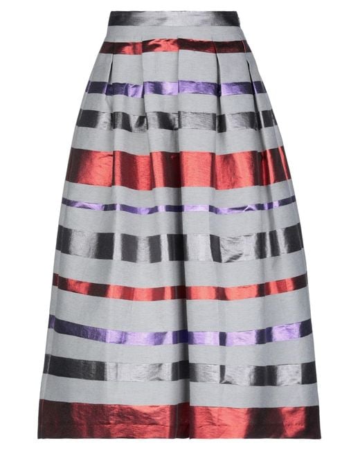 Emporio Armani Red Midi Skirt