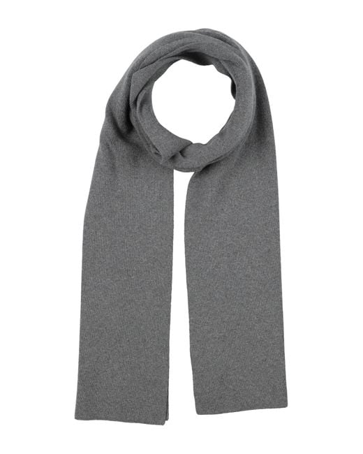 Majestic Filatures Gray Scarf for men