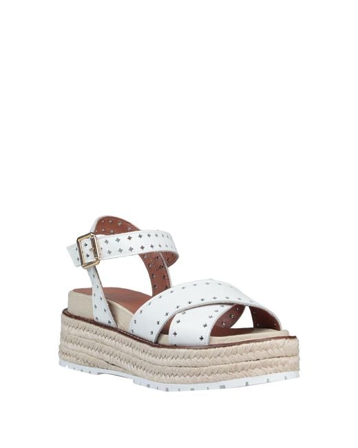 Lumberjack White Sandals