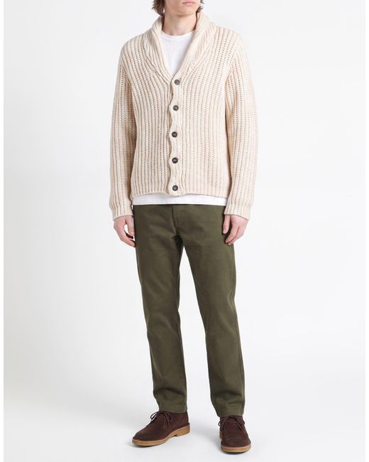 Eleventy Natural Cardigan Wool, Polyester for men