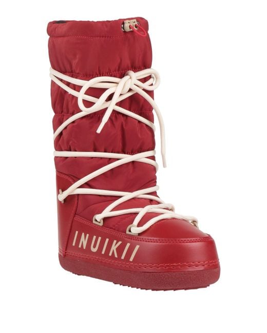 Inuikii Red Boot Textile Fibers, Synthetic Fibers