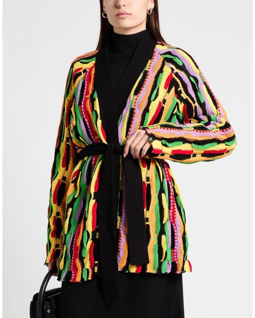 MSGM Black Cardigan Cotton