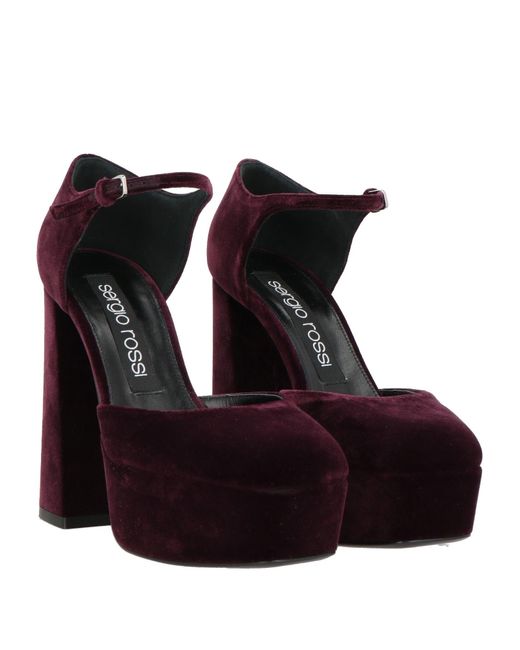 Sergio Rossi Black Pumps Textile Fibers