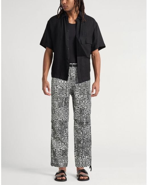 White Sand Gray Pants Cotton for men