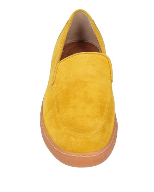 STEFANO TEMA Yellow Loafers for men