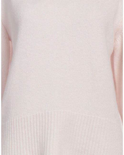 Alysi Pink Turtleneck Virgin Wool