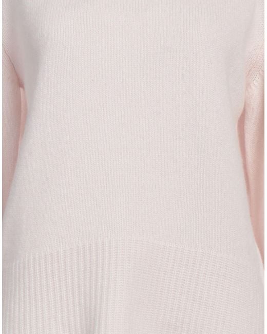 Alysi Pink Turtleneck Virgin Wool