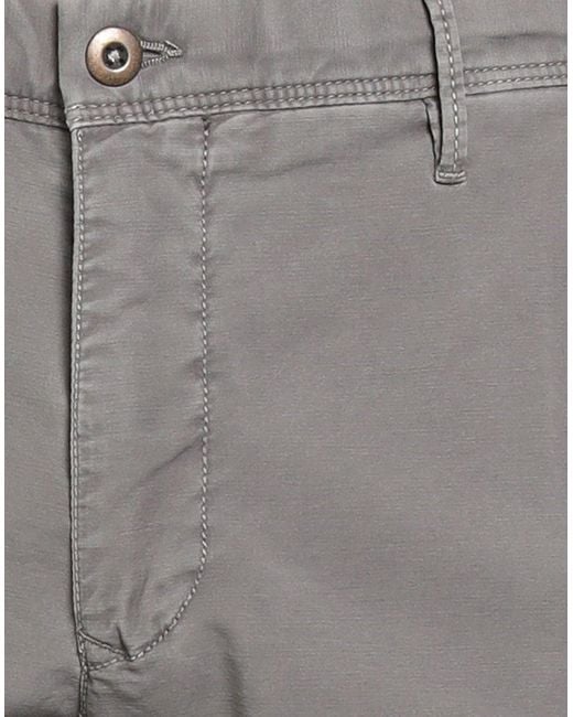 Incotex Gray Pants Cotton, Elastane for men