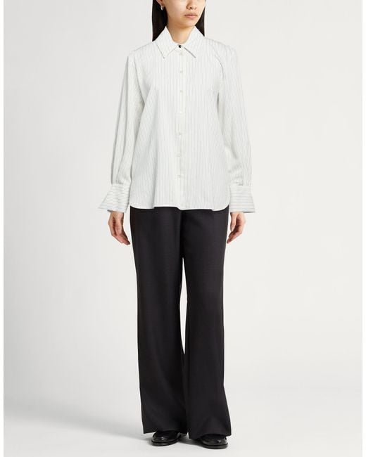 Marella White Shirt Viscose, Polyamide