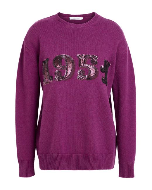 Max Mara Purple Pullover