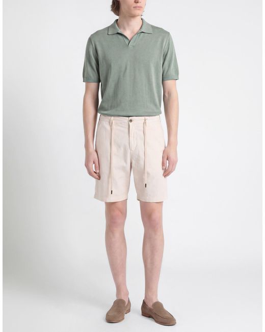 Myths Natural Ivory Shorts & Bermuda Shorts Lyocell, Linen, Cotton for men