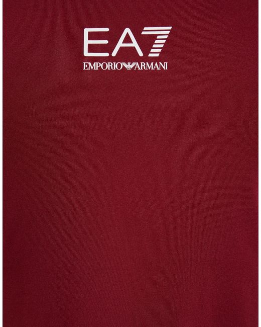 EA7 Red Mini Dress Polyester, Elastane