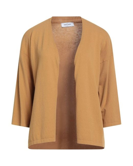 Gran Sasso Brown Cardigan Viscose, Polyester