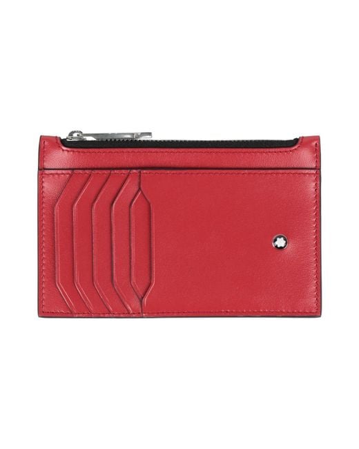 Montblanc Red Cardholder Leather