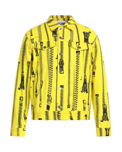 Moschino Jeansjacke/-mantel in Yellow für Herren