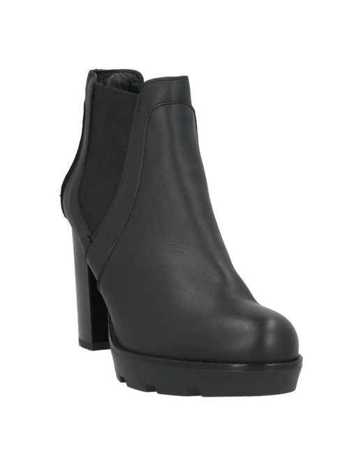 Melluso Black Ankle Boots Leather