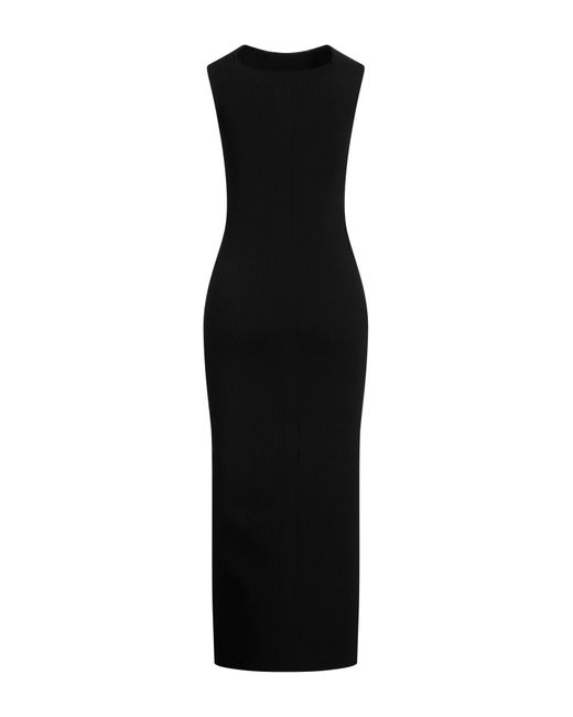 Rick Owens Black Midi-Kleid