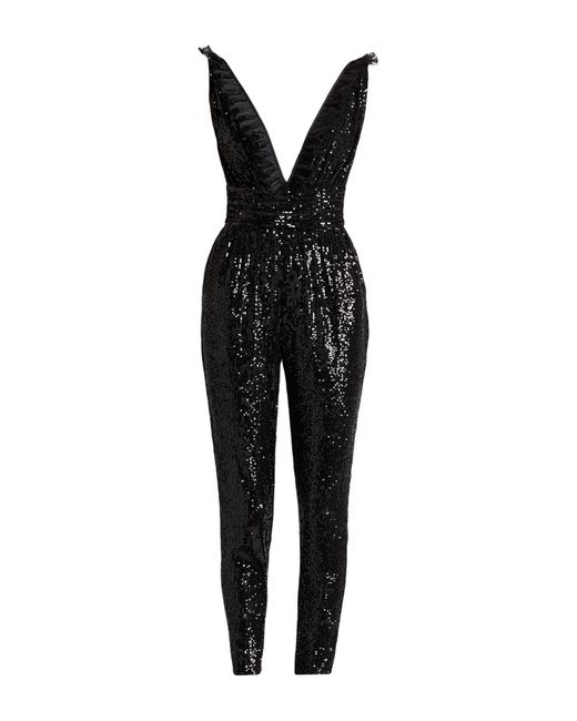 Elisabetta Franchi Black Jumpsuit Polyester