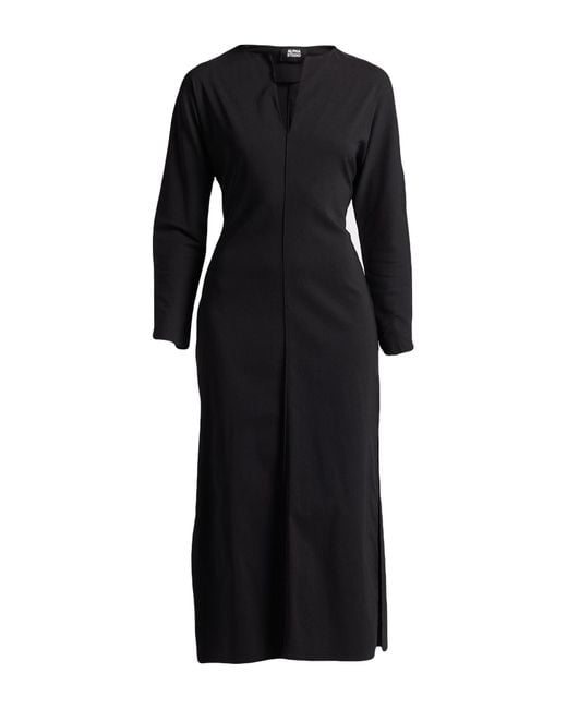 Alpha Studio Black Maxi Dress Viscose, Polyamide, Elastane