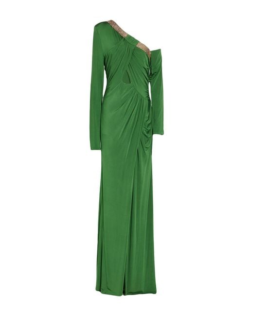 Babylon Green Maxi Dress Viscose, Elastane