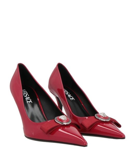 Versace Red Pumps Leather