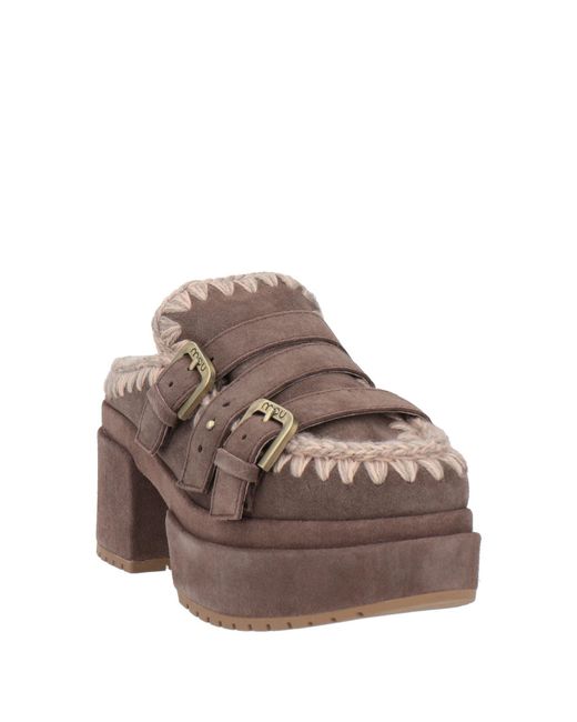 Mou Brown Mules & Clogs