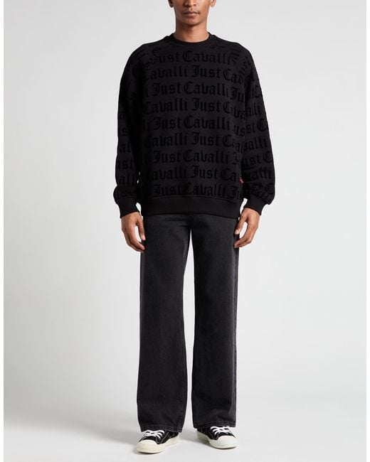Just Cavalli Black Sweatshirts for men