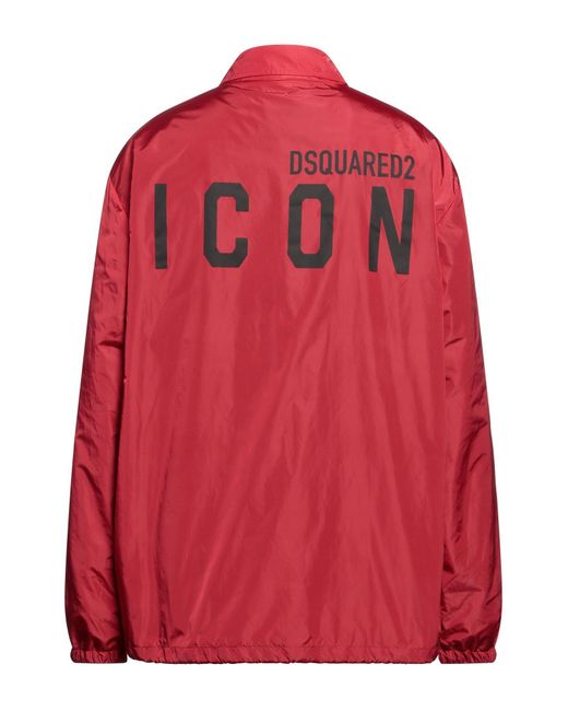 DSquared² Red Overcoat & Trench Coat for men