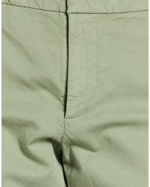 Dondup Green Pants Cotton, Linen, Elastane for men