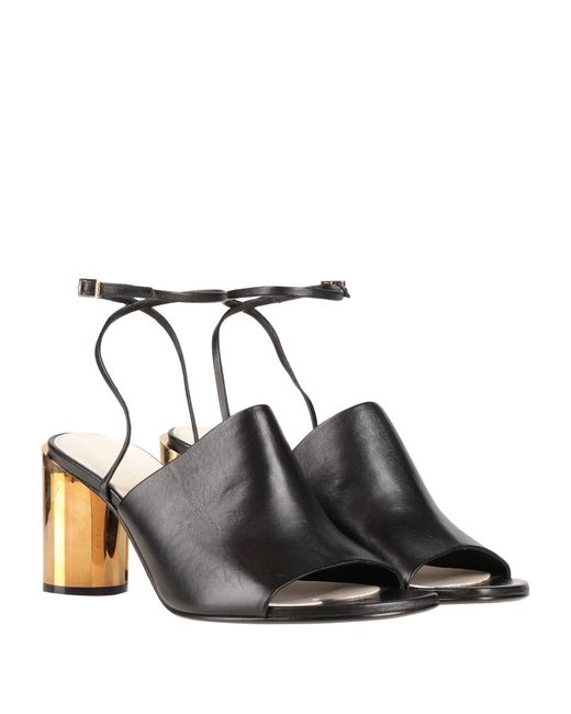 Lanvin Black Sandals Leather