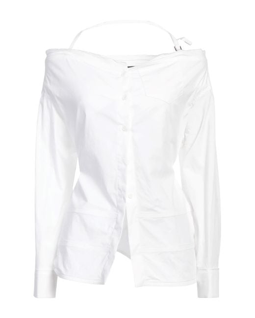 Jacquemus White Le Chouchou Shirt Cotton, Elastane