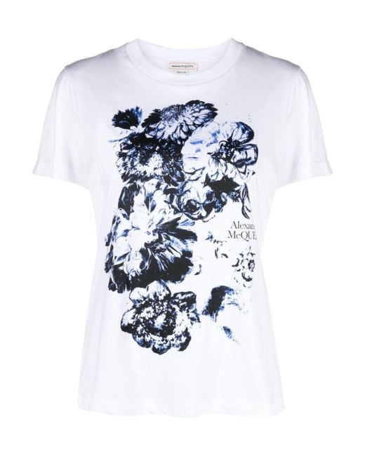 T-shirt di Alexander McQueen in White