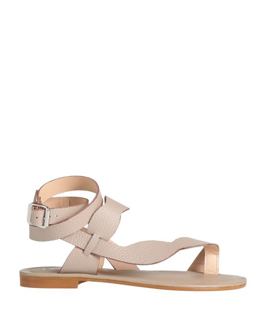 Être Cécile Natural Thong Sandal Leather