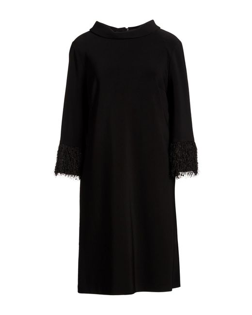 Joseph Ribkoff Black Midi Dress Polyester, Elastane