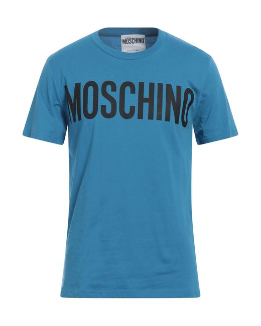 T-shirt di Moschino in Blue da Uomo